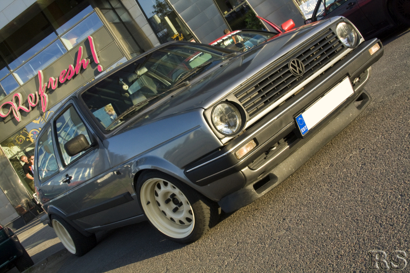 Re'89 Golf mk2 New wheels are on